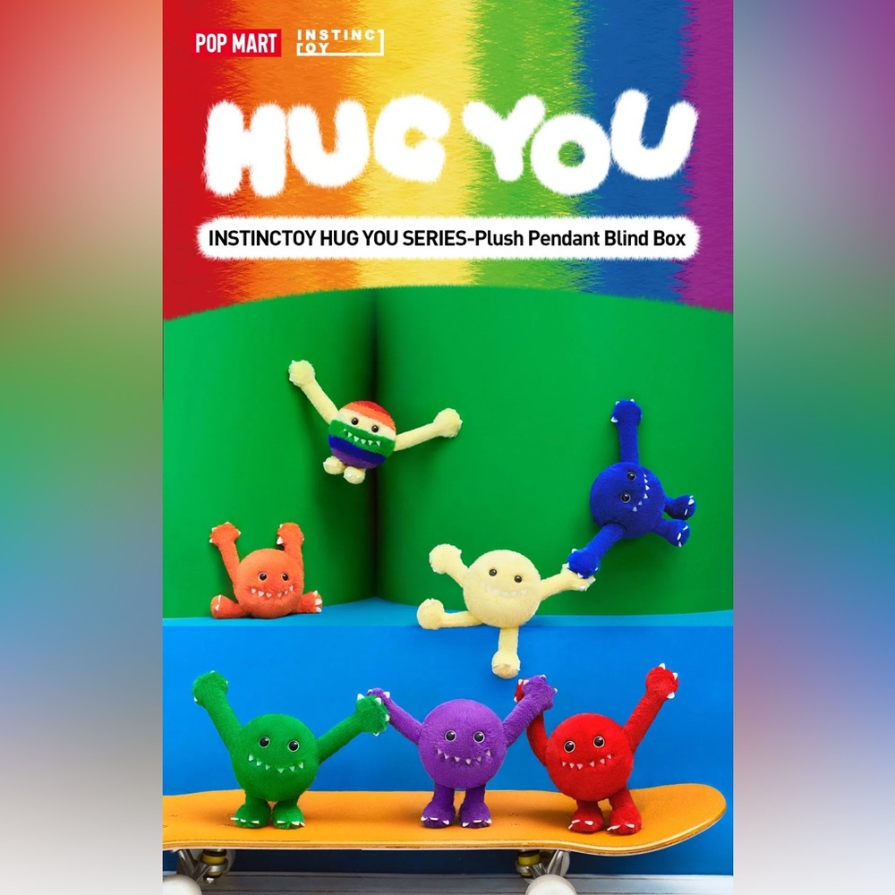 Pop Mart Instinct Toy Hug You Series Plush Pendant Blind Box NIB 1 Unit